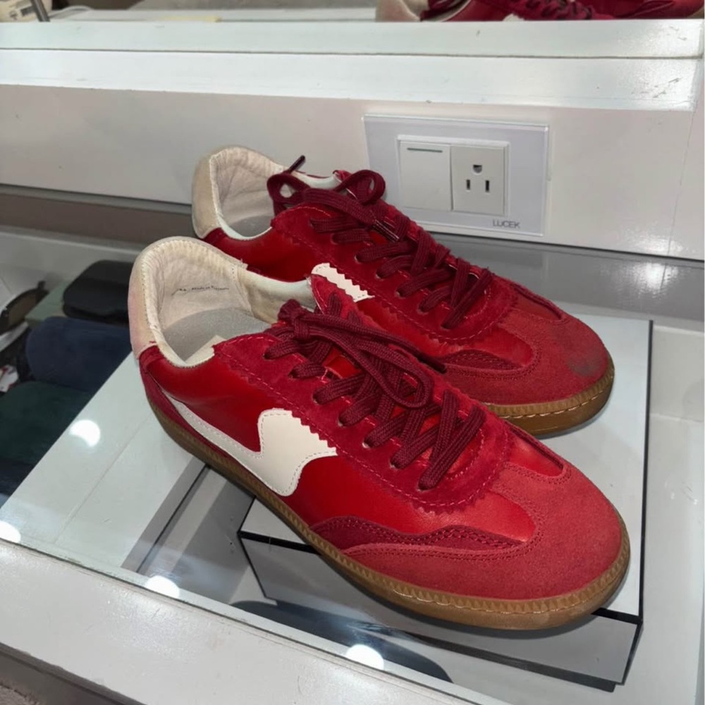 Dolce Vita Red and White Women’s Sneakers